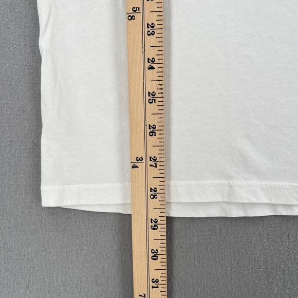 CALIFORNIAN VINTAGE Short Sleeve Crew Neck Tee Womes White Venice Rainbow Shirt - Picture 13 of 13